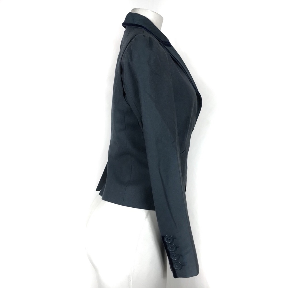 Marc Jacobs Blazer Size 2 Coat Velvet Trim Jacket Career Classic Coat Winter - Picture 3 of 8